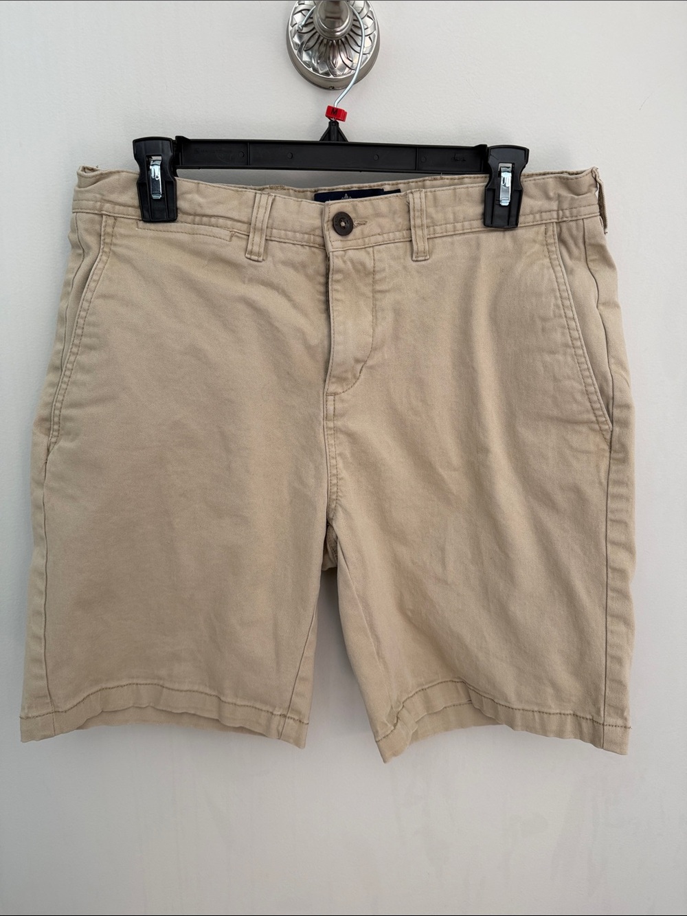 RAINFOREST Men's Tan Flat-Front Casual Shorts